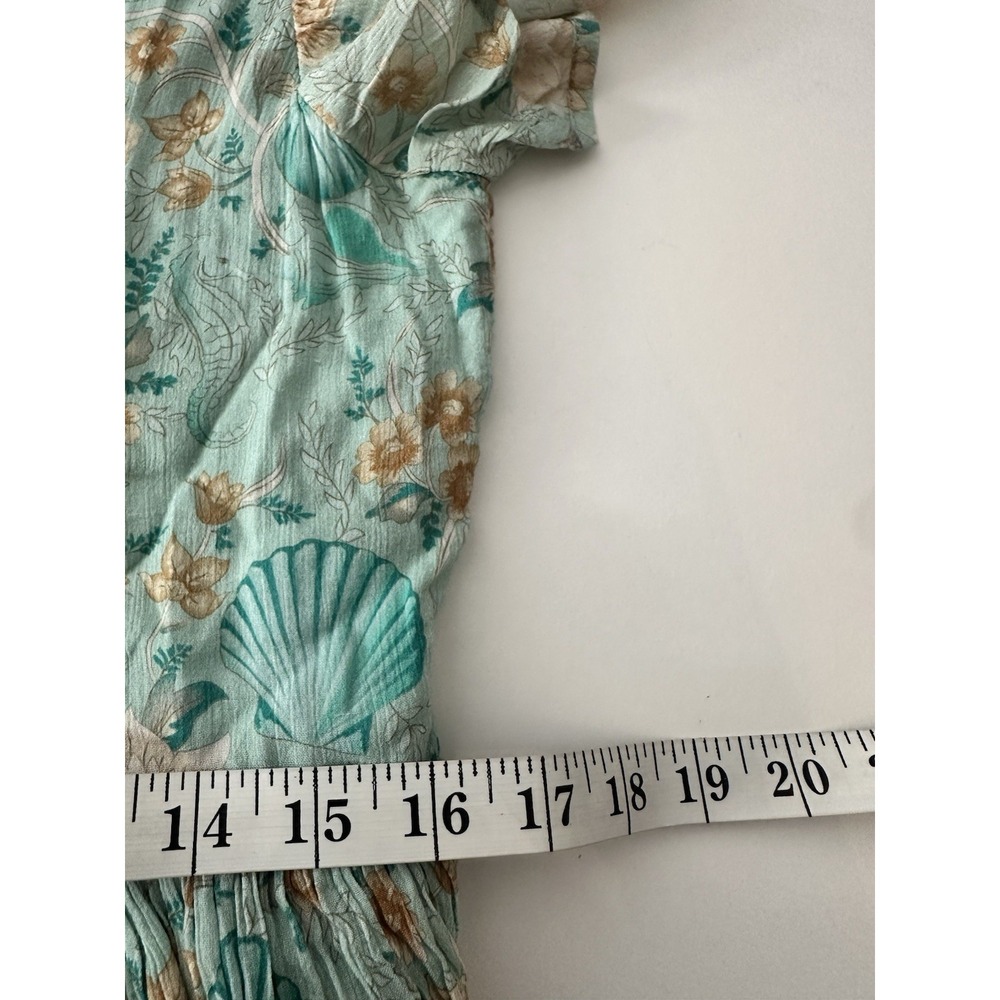 Spell & The Gypsy Collective Seashell Mini Dress Womens XS Floral Lined Coquette - Picture 8 of 9